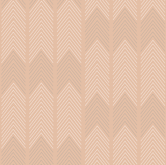 Beige background with chevron pattern.