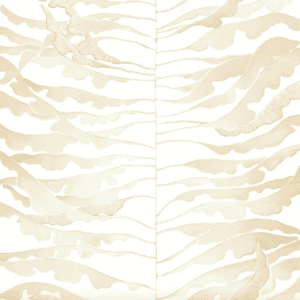 Beige abstract seaweed pattern art.