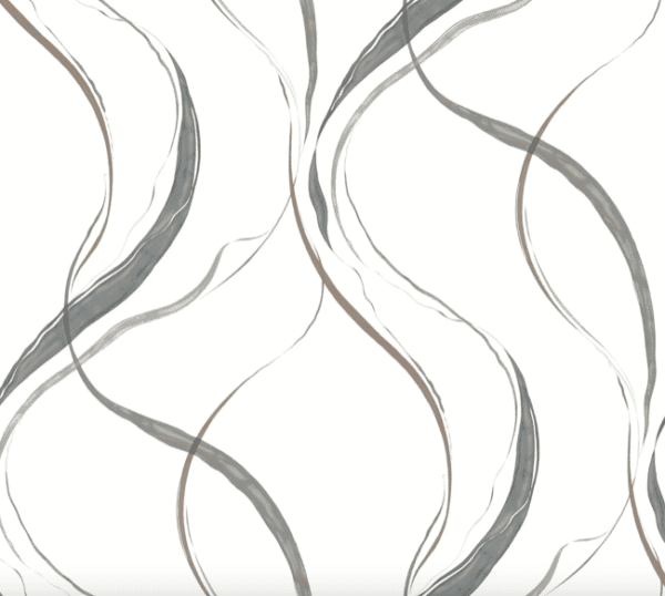 Abstract gray curves on white background.