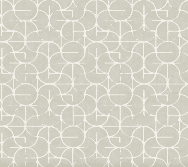 Beige geometric circle pattern wallpaper.