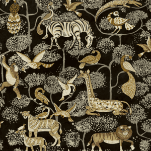 African animals and birds pattern.