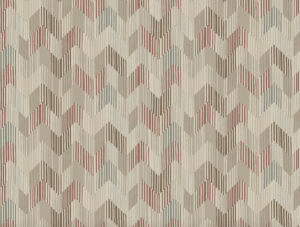 Abstract chevron pattern in muted tones.