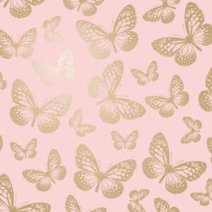 Metallic Butterflies Whimsical